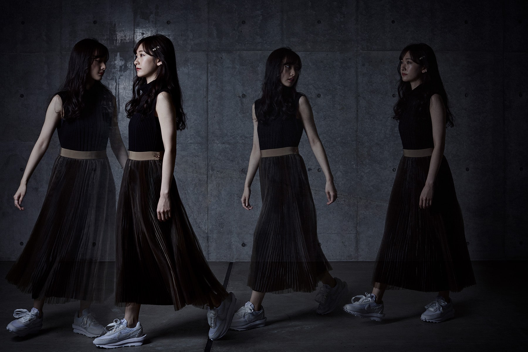 あわつまい × sacai × NIKE LDV WAFFLE “TRIPLE WHITE“