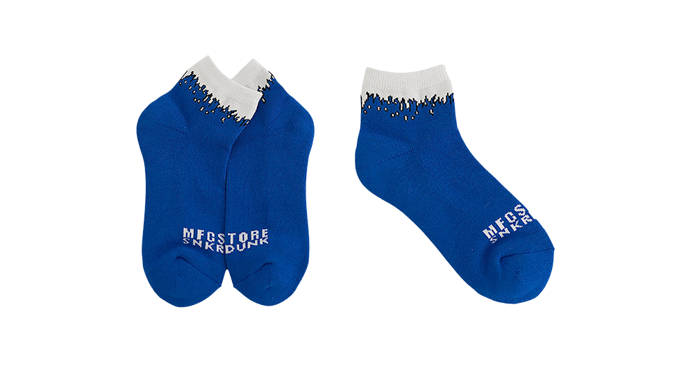 FLAME SOCKS(WHITE×BLUE)