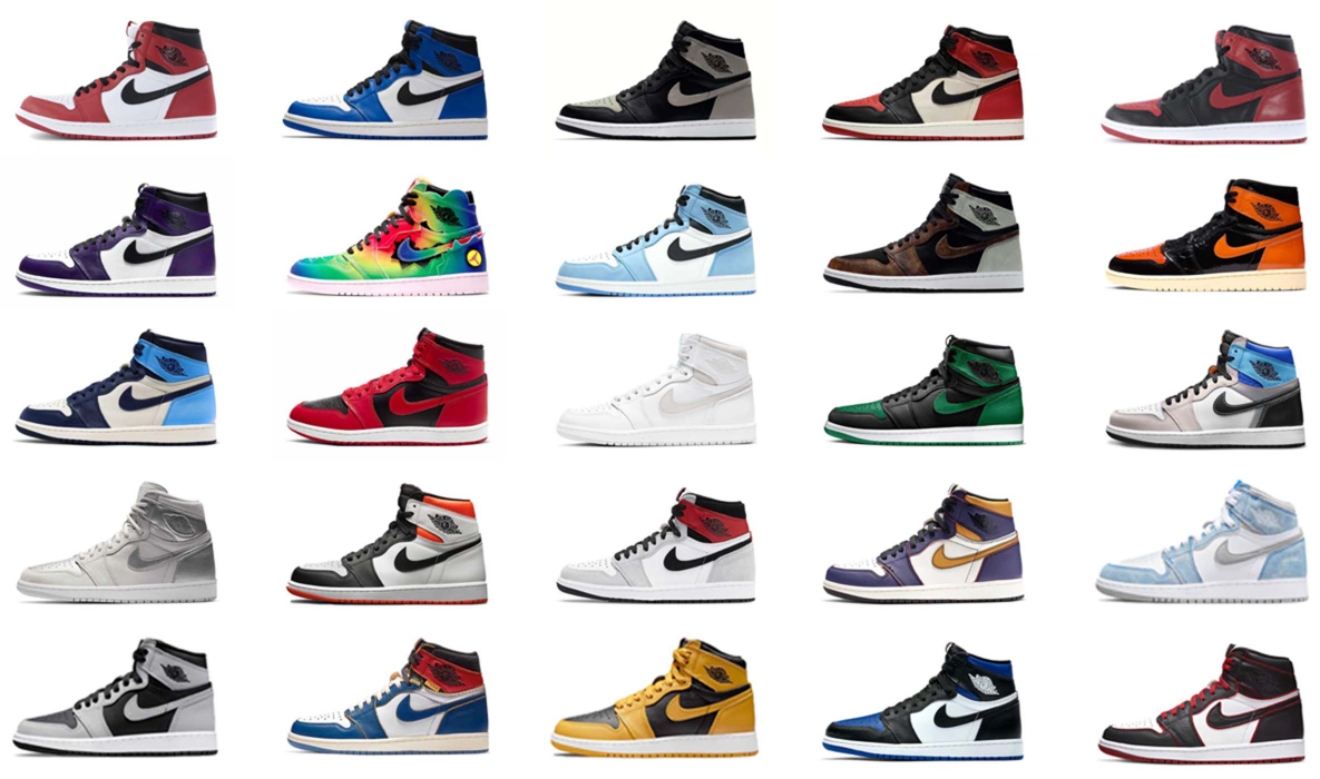 AIR JORDAN1プレゼントスニーカー一覧