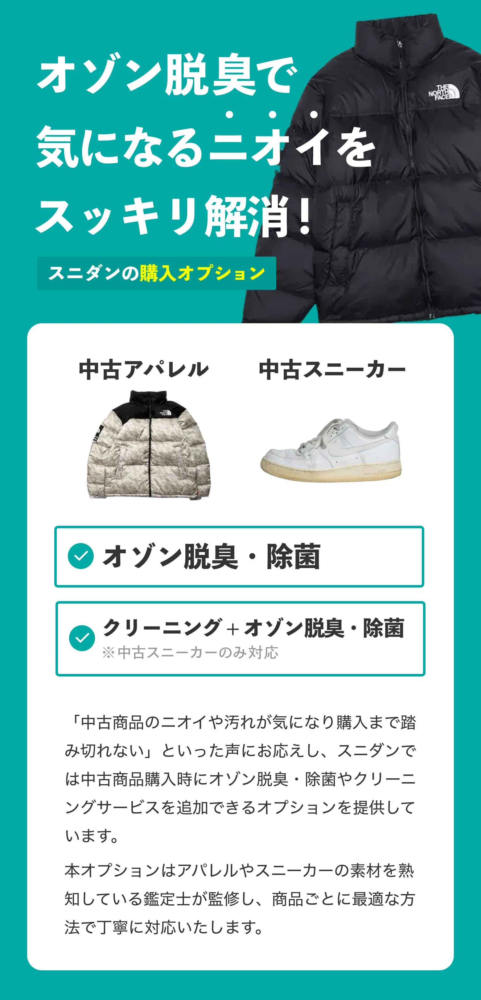 クリーニングオプションが登場